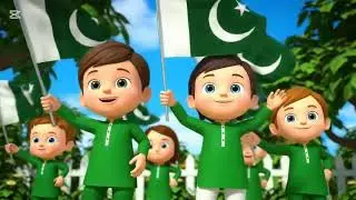 Pakistan Zindabad14 August 3D Kids Poem #pakistan# national Song# viral poem for kids nursery rhymes