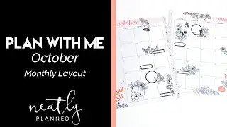 Plan With Me Happy Planner | October Monthly Layout