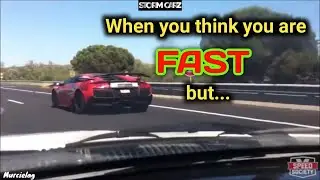 When you think you are fast but .....Toyota Supra Pulls Up!
