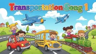 Transportation Song 1 🚗✈️🚂 | Fun Learning Vehicles Song for Kids | Happy Tales & Tunes