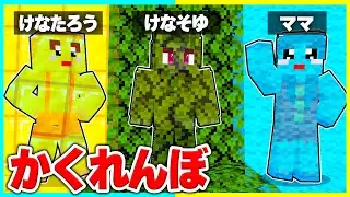 マインクラフトで一番上手く隠れた方が勝ち！擬態かくれんぼ対決！！【まいくら / マインクラフト】