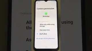 Front camera not working in WhatsApp video call - Fix