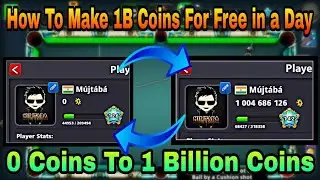 0 Coins To 1 Billion Coins - 8 Ball Pool By Miniclip - Fastest Coins Increase Ever