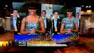 First lady's dress retouched for Iranian TV
