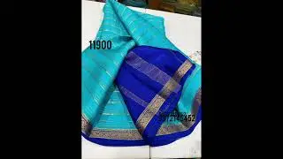 Mysore pure silk saree with silk mark certified/Horizontal lines/11900/120gm #9972145452 #mysoresilk