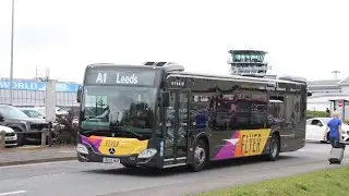 Transdev York 1501 BV25LVS on a service A1 to Leeds Bradford Airport