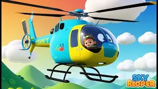 Little Helicopter&rsquo;s Bouncy Cloud Day 🚁☁️ | 3D Animated Nursery Rhyme for Kids