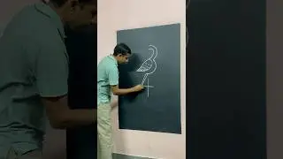 Easy heron drawing tutorial ||🦩 #heronart  #drawingideas