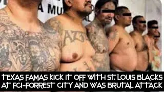 TEXAS PRISON GANGS RUSH ST. LOUIS BLACKS WITH BASEBALL BATS AND WEAPONS AT FCI-FORREST CITY PRISON