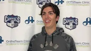 Capitols Forward Austin Burnevik Talks at 2023 Main Camp