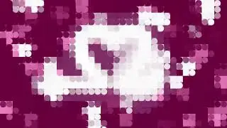 4K EKG Heart of Hearts Circles Mosaic Blur Pink White Copyright Free Stock Footage Free Download