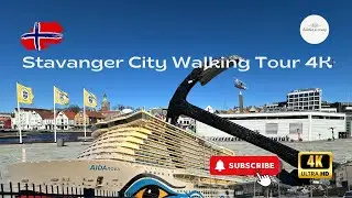Stavanger City Walking Tour 4K | Autumn 2024 Adventure | Shutterbug Explores Norway