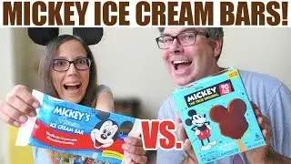 Mickey Mouse Ice Cream Bars!  Disneyland -vs- Grocery Stores!