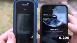 IsatPhone Pro SMS Receiving Time Test with Satway App