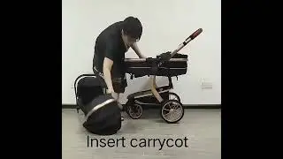 518C Baby Stroller 3 in 1 luxury baby pram