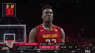 Bruno Fernando vs NWU 22                           1.29.19