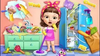 Fun Care Kids Game - Sweet Baby Girl Cleanup 5 - Messy House Makeover - Игра Для Детей