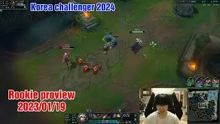 Rookie proview 2024/01/19 leblanc hwei syndra rumble Korea challenger | Rookie第一视角