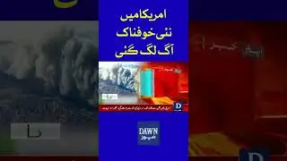 New Wildfire Erupts in Los Angeles, Fire Spreading Quickly | Dawn News #shorts