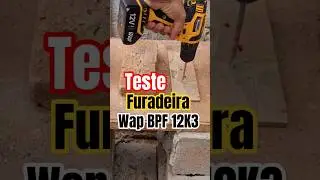 TESTE PARAFUSADEIRA E FURADEIRA WAP #shorts #obra #diy #constru&ccedil;&atilde;o #construction #ferramentas, #wap