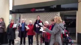 Fair Necessities Flash Mob, Paisley Piazza. Fair Trade Fortnight: Traidcraft Fair Necessities Appeal