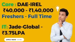 IREL Recruitment 2023 | Jade Global 2023 | Salary ₹64,960 | Core+IT Jobs |  5 min Job Alerts