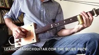 LearnCigarBoxGuitar.com archive. 3 string slide blues course #3
