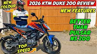 2026 KTM Duke 200 Atlantic Blue Review || Top Speed & New Features - Better Than Pulsar NS200 ..?