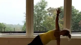 Side Plank to Monkey Pose flow with Sinda