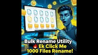 एक क्लिक में Rename करें हजारों Files | Bulk Rename Utility Step-by-Step  | Bulk Rename Kaise Kare