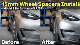 15mm Wheel Spacers on Tesla Model 3 Performance/Long Range 2021/2022/2023|BONOSS Electric Car Parts