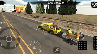 Pickup with mini trailer driving & parking CPM level 45