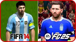 FIFA 14 vs EA FC 25 - Comparaci&oacute;n de Gameplay y Gr&aacute;ficos (Xbox vs Switch)