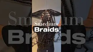 How To Do Smedium sized knotless braids with curly ends #braider #braidingtutorial