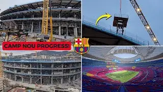 NEW Camp Nou Construction Update | VIP Ring & Roof Progress
