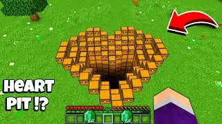 What's INSIDE the CHEST HEART PIT in Minecraft ? I found a SECRET PIT !