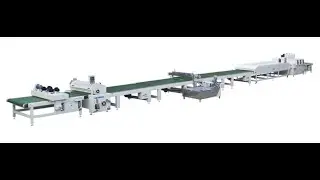 High Gloss UV Curtain Coating Line,  Full automatic for melamine board finishing,  2000 boards/day