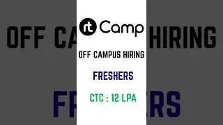 🔥 Off Campus Hiring for Freshers | 12 LPA Package 😱 | Apply Now