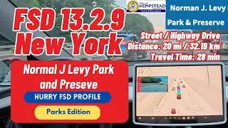 Это Tesla FSD Supervised v13.2.9, тест Нормана Дж. Леви Park & ​​Preserve | HURRY FSD Driving