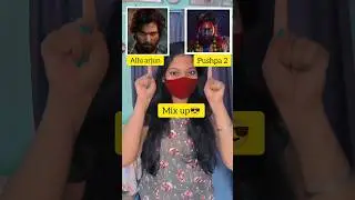 Pushpa 2 😎 Mix Up Drawing 🔥😎 | #pushpa2 #shorts #alluarjun #pushpasong #viral #trending