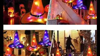 Hanging Witch Hat Halloween Decorations