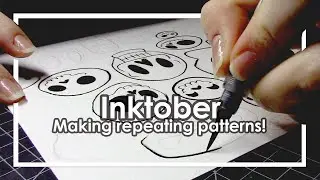 Inktober-Visual storytelling and how it can change the narrative (Halloween skull pattern)