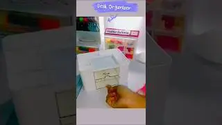 Aesthetic desk Organizer unboxing.| Malika Sultana #aesthetic #stationery #deskorganization#shorts