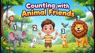 Counting with Animal Friends | Fun Learning Song for Kids | 3D Animation