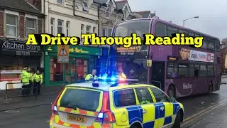 Driving through Reading , Berkshire uk