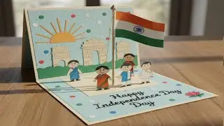 Flag Hoisting with Paper || Republic Day Craft|| Republic Day Card || Greeting Card for Republic Day