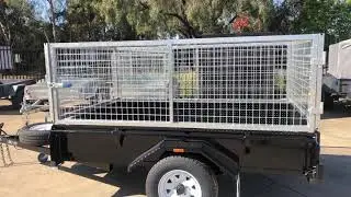 7X4 CAGED 750kg MODERN TRAILER