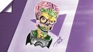 Speed Drawing - Mars Attacks