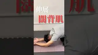 《加班肩頸痠痛｜肩胛骨內側痠，試試闊背肌伸展》