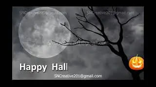 Halloween TV Studio Set 01   Virtual Green Screen Background Loop